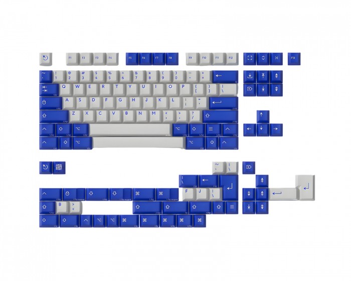 KBDfans PBTfans Klein Blue R3 -peruspaketti