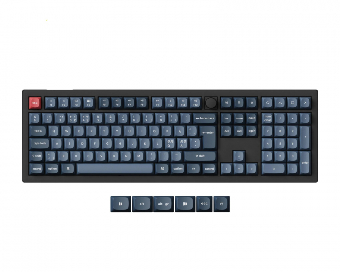 Keychron V6 Max QMK ISO Langaton Mekaaninen Näppäimistö [Gateron Jupiter Banana]