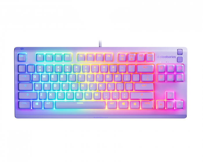 SteelSeries Apex 3 TKL RGB -pelinäppäimistö - Laventeli