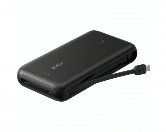 Belkin PD30W 20000 mAh -powerbankki integroituu kaapeliin