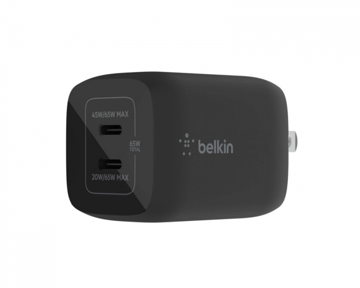 Belkin 65W Dual GaN USB-C -seinälaite