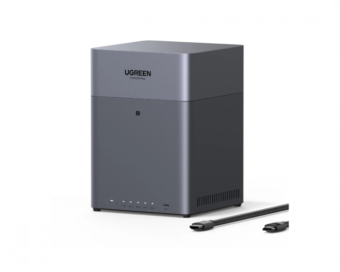 UGREEN NASync DH4300 Plus Diskless EU + HDMI Kaapeli
