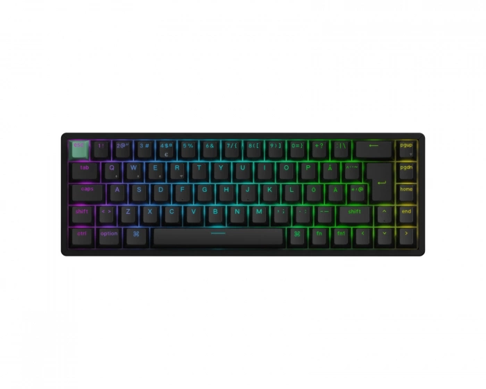 Keychron K6 HE Langaton QMK -näppäimistö [Gateron 2.0 Purple Magnetic Switch] - Musta