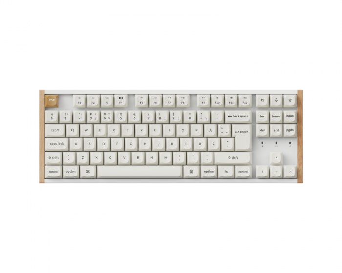 Keychron K8 HE SE Langaton QMK -näppäimistö [Gateron 2.0 Purple Magnetic Switch] - Wood White