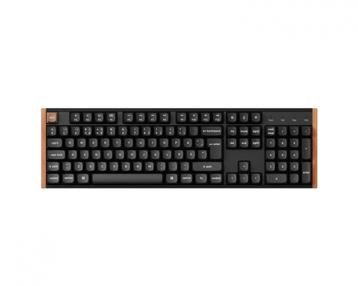 Keychron K10 HE SE Langaton QMK -näppäimistö [Gateron 2.0 Purple Magnetic Switch] - Wood Black