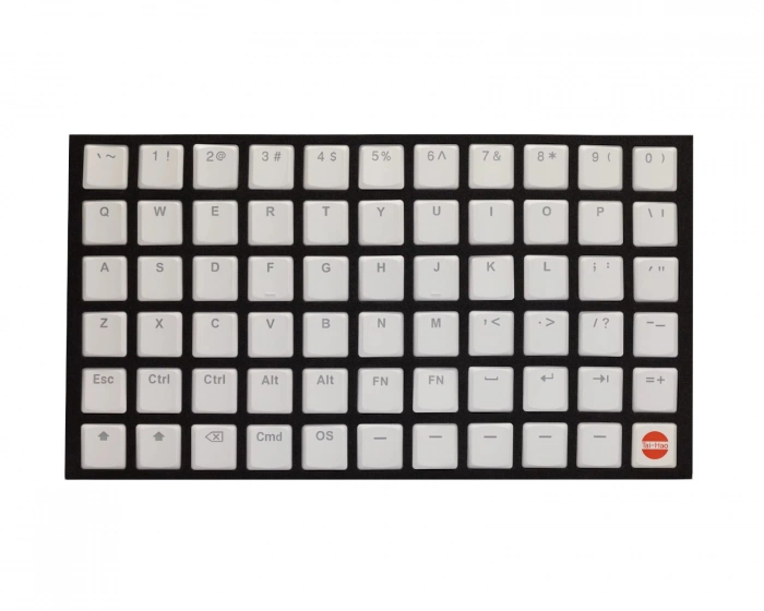 Tai-Hao THT Doubleshot PBT Backlit Low-Profile 65-Key - MX - Valkoinen