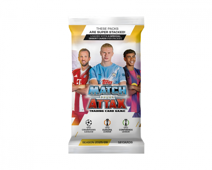 Topps Match Attax -kortit UCL 25/26 Booster - Jalkapallokortit