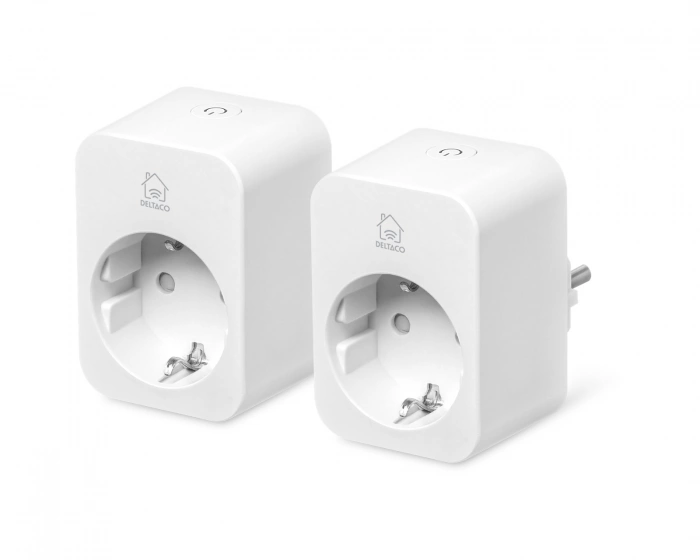 Deltaco Smart Home Smart Plug energiamittauksella - 2-pack