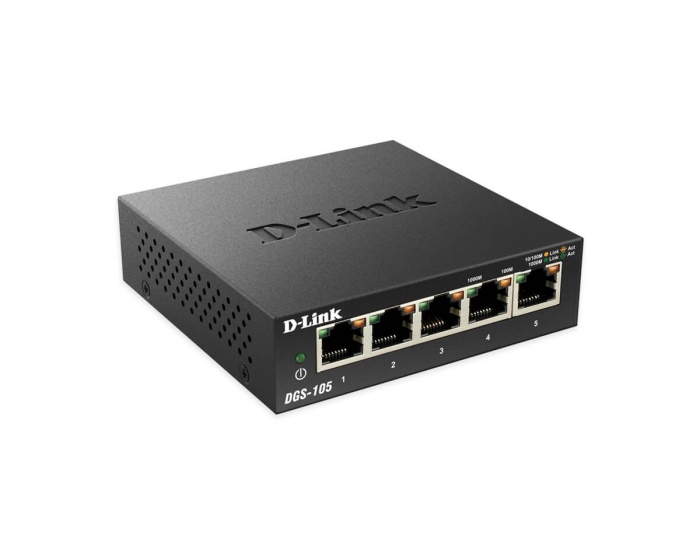 D-Link 5-porttinen 10/100/1000 Gigabit Metallikotelo Laajennusvaihtoehto