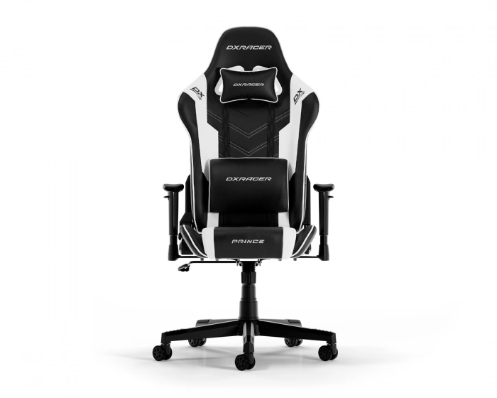 DXRacer PRINCE L Musta & Valkoinen PVC Nahka