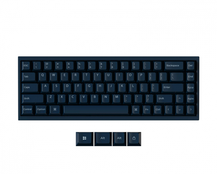Keychron Q16 HE 8K Keraaminen ISO Näppäimistö [Lime Magnetic Switch] - Navy Blue
