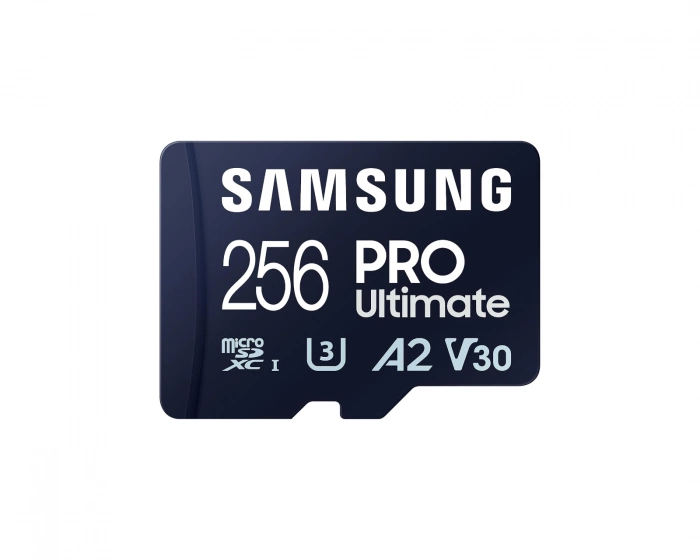 Samsung PRO Ultimate microSDXC 256GB ja SD‑sovitin – Muistikortti