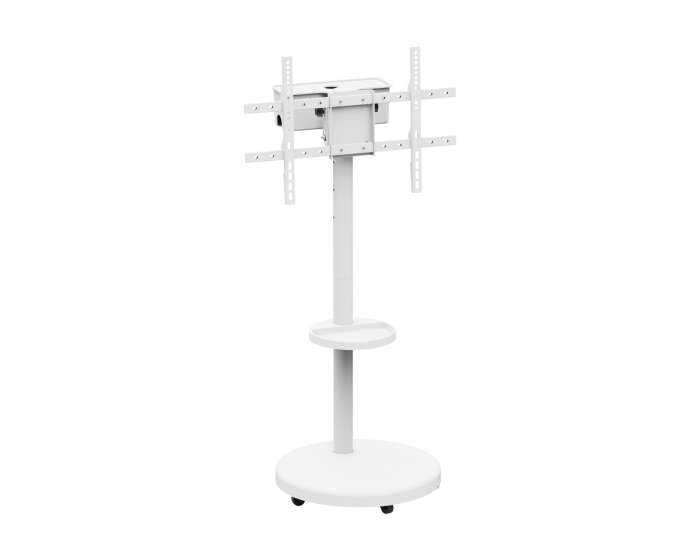 MaxMount Heavy-Duty TV‑lattiateline mediatasolla - Valkoinen