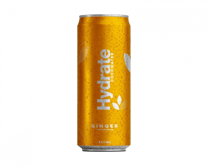 Hydrate Sparkling Cocowater 330ml Ginger
