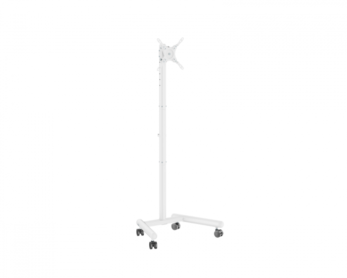MaxMount Kompakti TV-teline pyörillä 13”-50” - Valkoinen