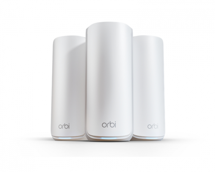 Netgear Orbi 870 Series Tri-Band WiFi 7 Mesh 3-Pack - Valkoinen