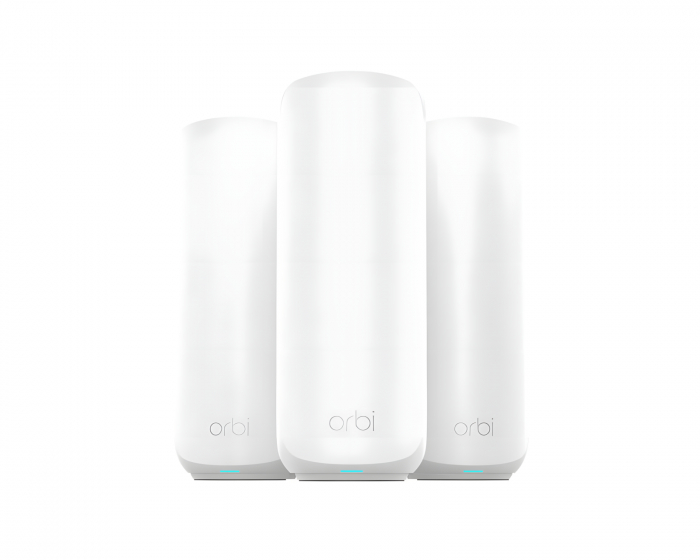 Netgear Orbi 370 Sarja Kaksoisband WiFi 7 Mesh 3-Pakkauksessa