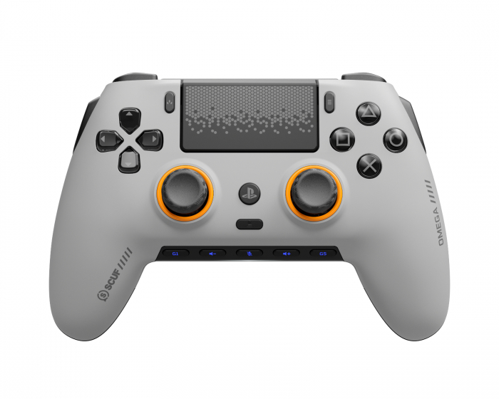 Scuf Omega Langaton TMR-ohjain PS5:lle ja PC:lle – Vaaleanharmaa