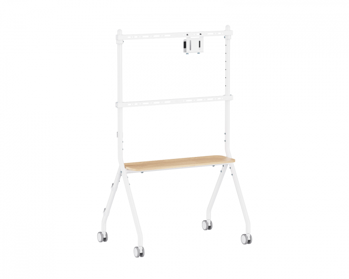 MaxMount Easel Studio Liikuteltava TV-teline pyörillä – Valkoinen