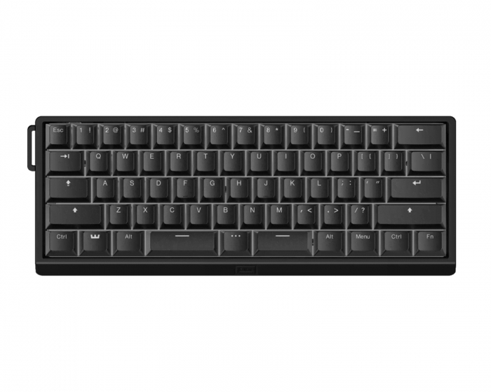 Wooting 60HE V2 -näppäimistö - ANSI Split Spacebar - Black Aluminium