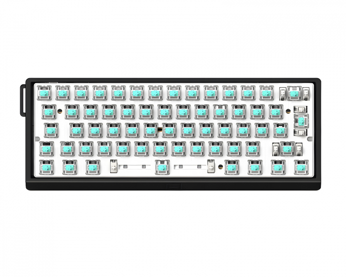 Wooting 60HE V2 -näppäimistö - ISO Non Split Spacebar - Black Aluminum