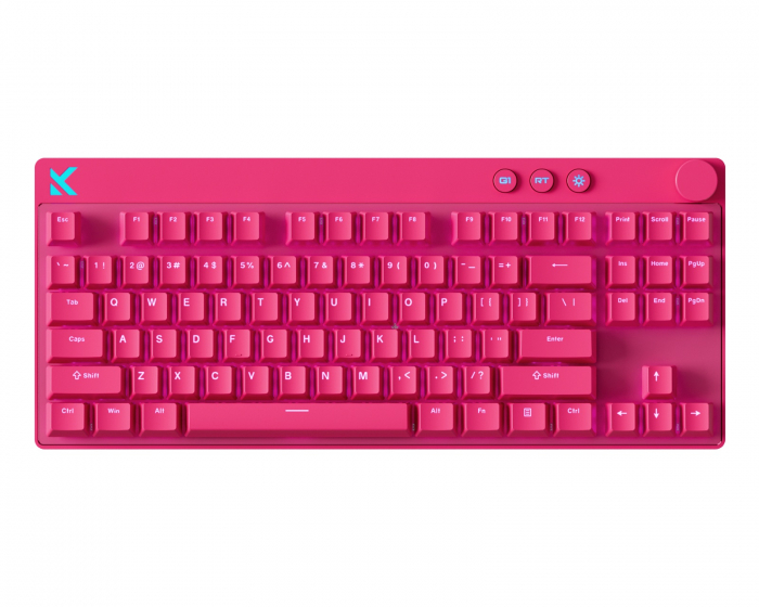 MCHOSE Mix 87 Hall Effect -magneettinen pelinäppäimistö ANSI - Rose Red