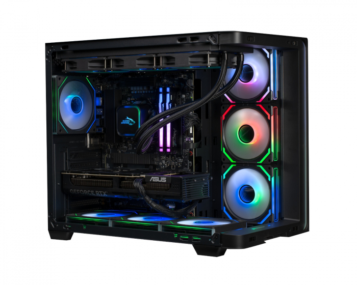 Shark Gaming Shark RGBeast 9070 XT -pelitietokone - RX9070XT 16G - Ryzen 7