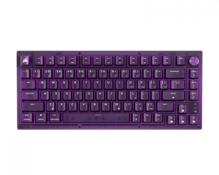 Corsair K65 PLUS Langaton 75 % Pelinäppäimistö - Atomic Purple [MLX Red v2]