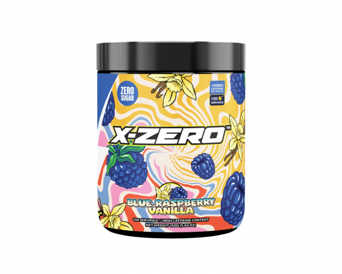 X-Gamer X-Zero Blue Raspberry Vanilla - 100 annosta