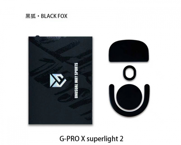 Unusual Way Sports Black Fox -luistimet - Logitech PRO X Superlight 2 / X2 Superstrike