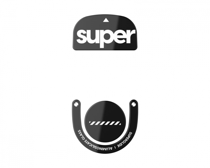 Superglide Type‑S Version 2 -lasikiekkopari Logitech Superlight 2 / X2 Superstrike - Musta