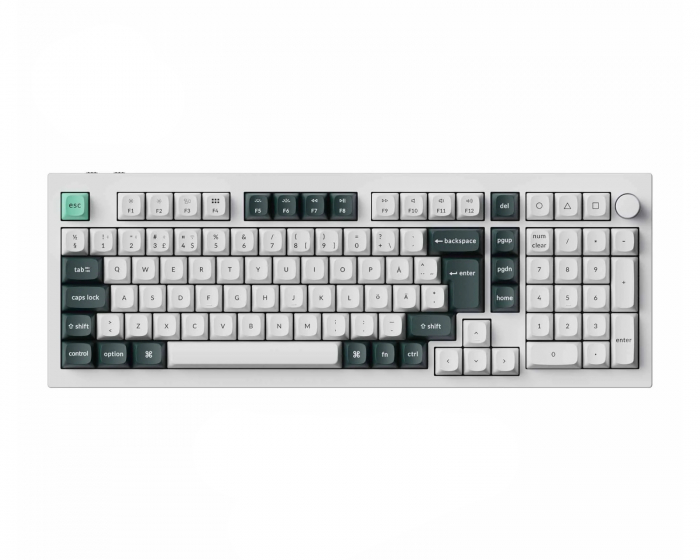 Keychron Q5 HE 96% RGB Hotswap ISO Näppäimistö - Valkoinen [Nebula Linear]