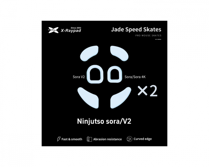 X-raypad Jade Mouse Skates Ninjutso Sora / 4K / Sora V2 varten