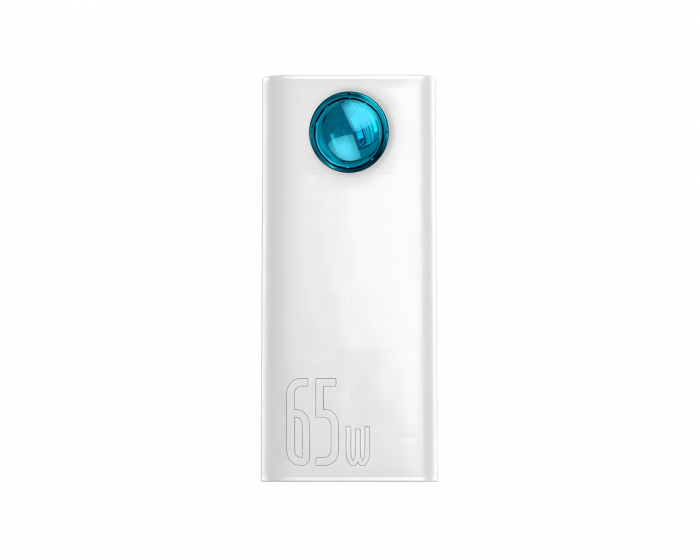 Baseus Amblight Powerbank 30000mAh, 4xUSB, USB-C, 65W - Valkoinen