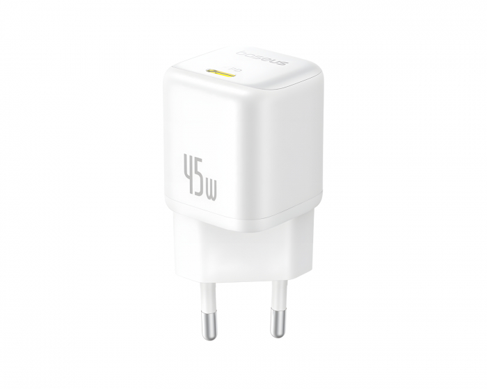 Baseus PicoGo GaN Fast Charger 1C 45W - Valkoinen