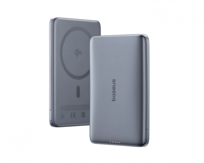 Baseus PicoGo AM41 Ultraohut Qi2 Magneettinen Varavirtalähde 27W 10000mAh - Harmaa