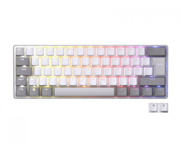 Corsair CLIPPER PRO MINI 60 HE Pelinäppäimistö [MGX HYPERDRIVE] - Valkoinen