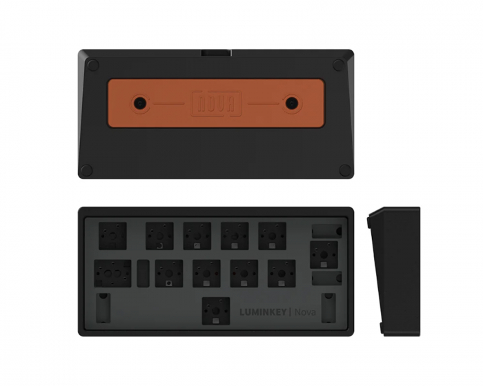 Luminkey Nova Mini 12-Key Tri-Mode Macro Pad (Barebone) - Musta