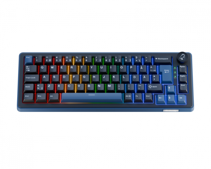 Ducky OK-M-65 - 65% RGB Langaton Pelinäppäimistö - Pohjoismainen ISO - [KTT Linear]