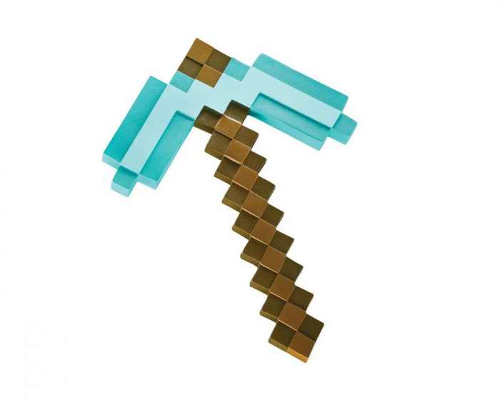 Disguise Minecraft Plastic Replica Diamond Pickaxe 40 cm