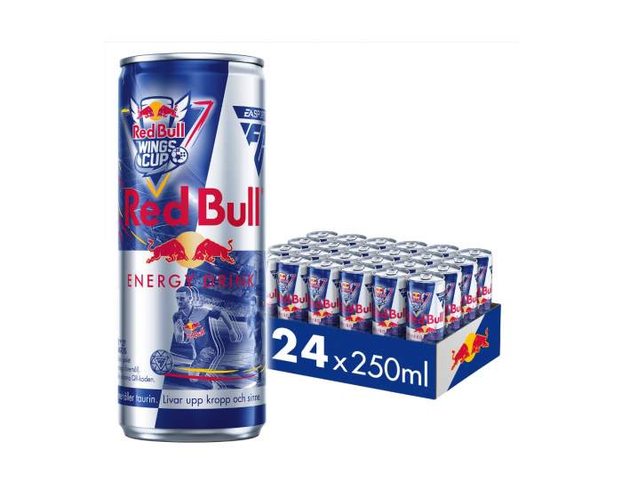Red Bull 24x Energiajuoma, 250 ml, Original Wings Cup Edition