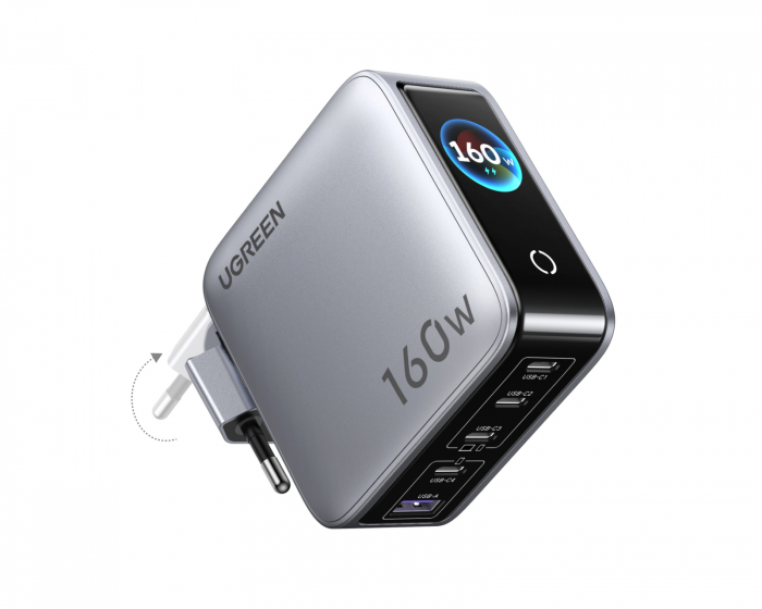 UGREEN Nexode 5-porttinen Pro Laturi Smart Display 160W