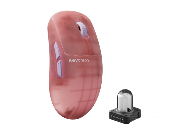 Keychron G6 HE 8K Langaton Pelihiiri - Frosted Pink