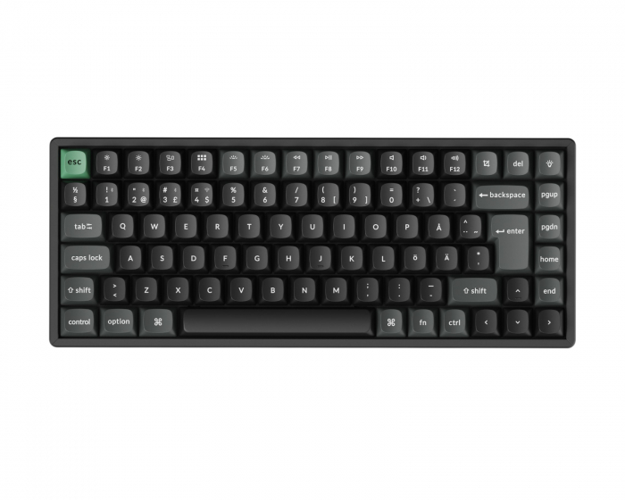 Keychron K2 Ultra 75% 8K Langaton Näppäimistö - Musta [Keychron Apex Brown]