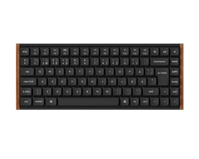 Keychron K3 Ultra SE 75% 8K Langaton Näppäimistö - Wood Black [Milk POM Red]
