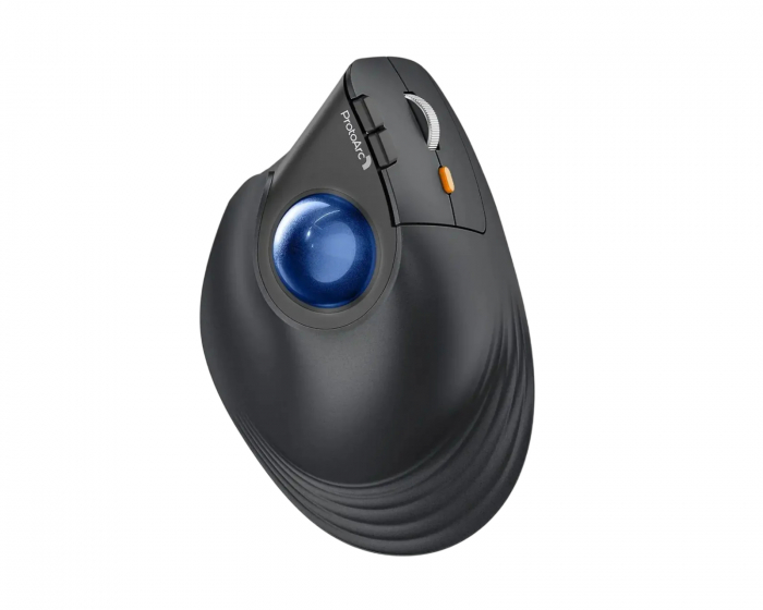 ProtoArc EM05 NL Pystysuuntainen langaton trackball-hiiri - Musta/Sininen