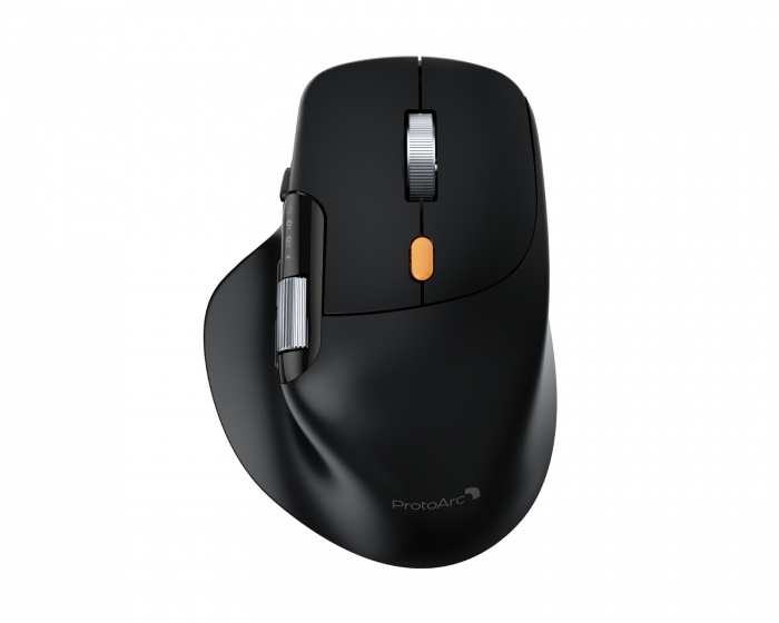 ProtoArc EM25 Fast-Scroll Ergonomic Mouse - Black