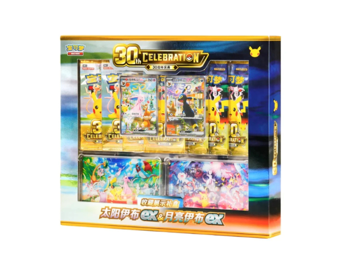 Pokémon 30th Celebration Espeon & Umbreon Box (yksinkertaistettu kiina)