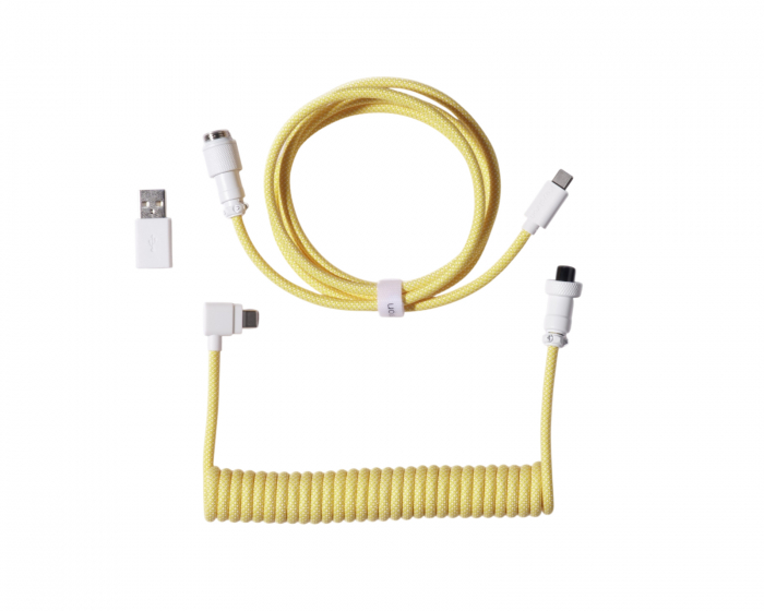 Keychron Coiled Aviator Kaapeli Angled 8K - Keltainen