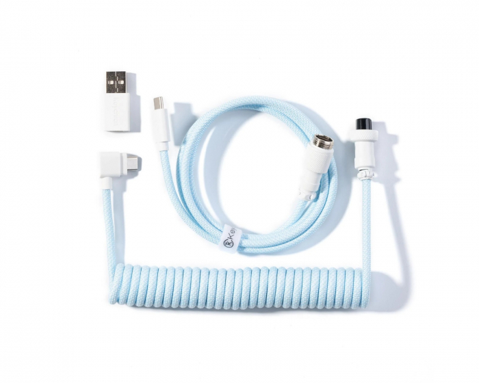 Keychron Coiled Aviator Kaapeli Angled 8K - Vaaleansininen
